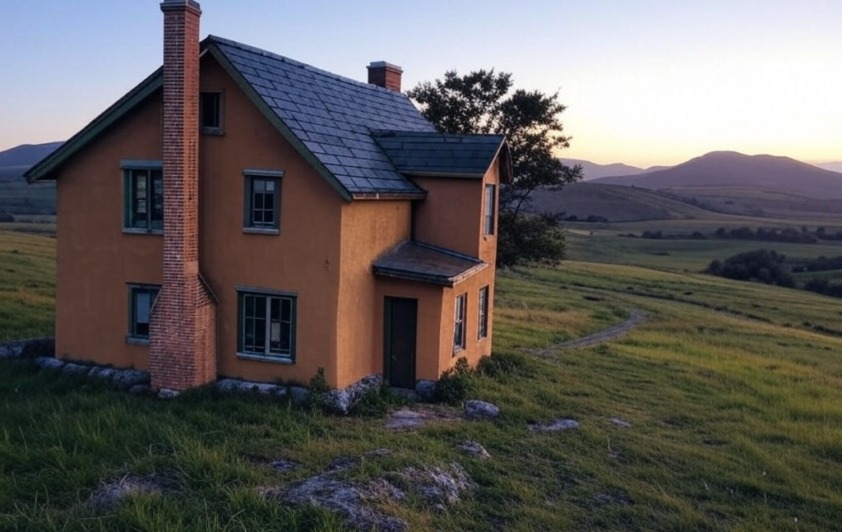 house in green grass