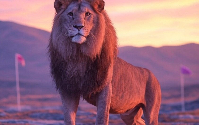 a lion
