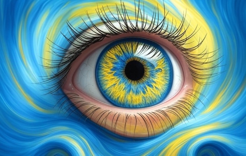 colorful eye