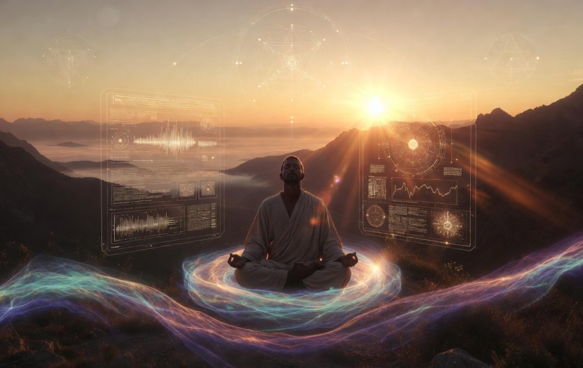 meditator using ai