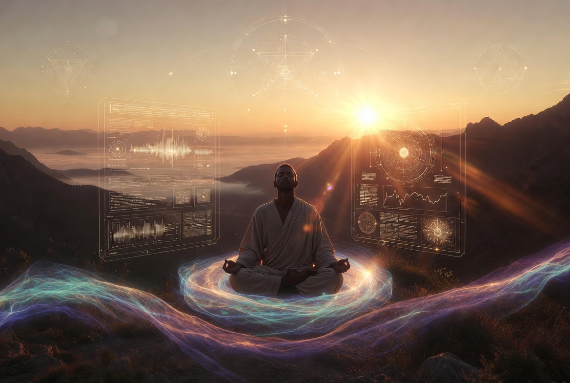 meditator using ai